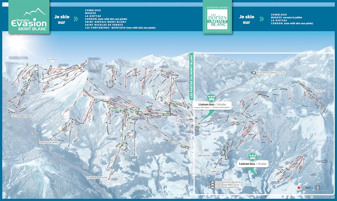 Piste Map — Megève | OVO Network