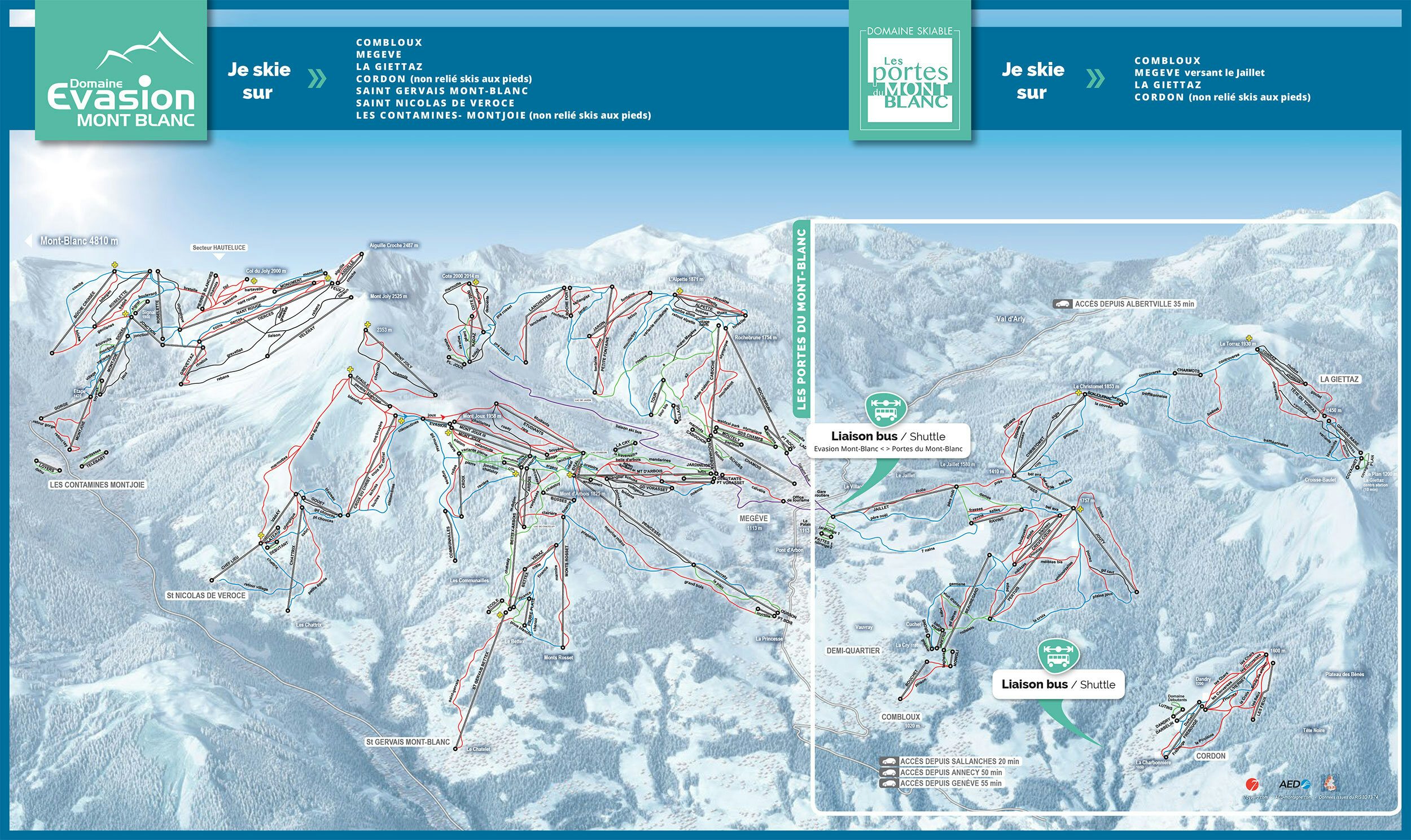 Plan des pistes — Megève | OVO Network
