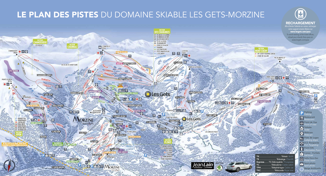 Les Gets piste map | OVO Network