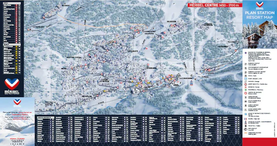 Piste map — Meribel | OVO Network